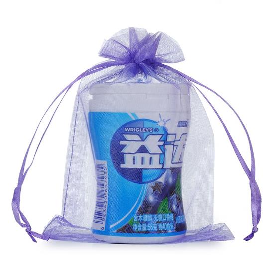 Wholesale High Quality Blue Organza Gift bag and Organza Candy Pouch