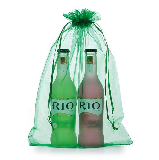 Pure Organza Bags and Transparent Yarn Bags for Wine Bottle Pacakge