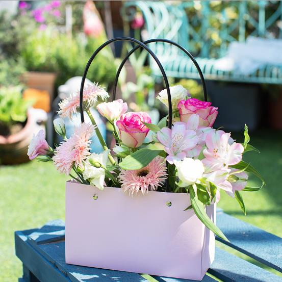 recycled kraft paper bag for flower package