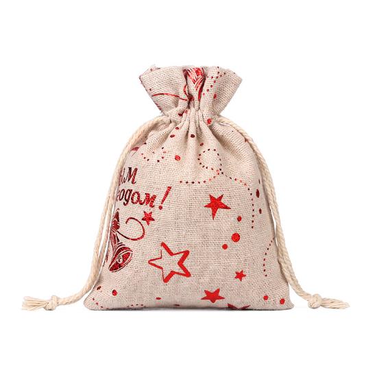 Wholesale high quality sack jute Christmas bag