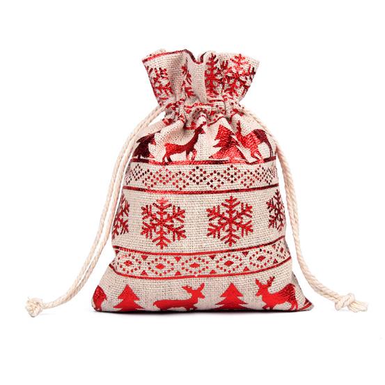 Wholesale Jute Christmas Gift Bag