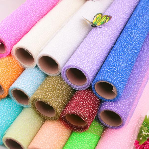 Glitter Flower Packing organza roll