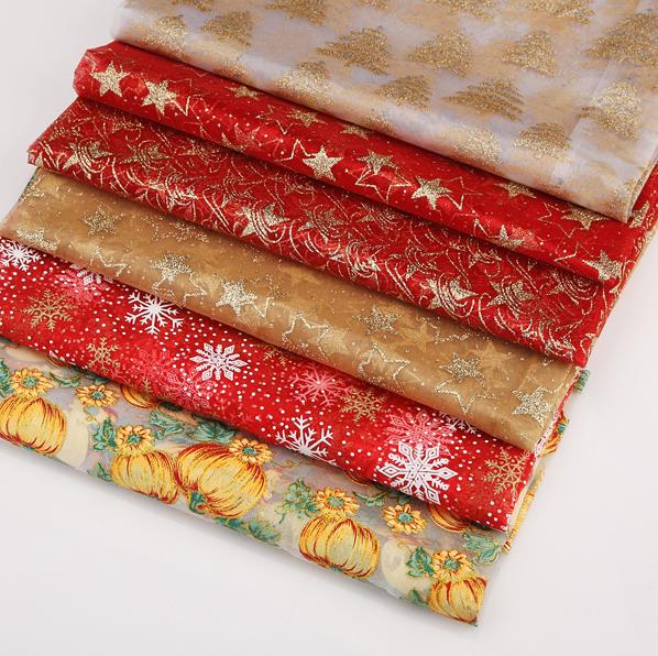 Sparkle organza roll fabric for gift packing and floral wrapping
