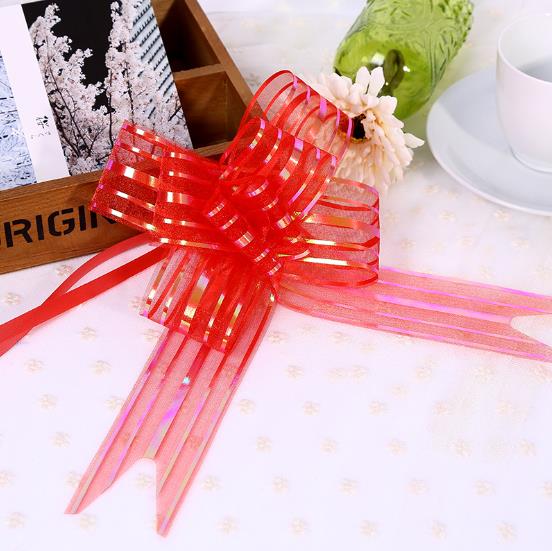 Organza Ribbon Bow for Christmas Tree and Gift Box Decoration
